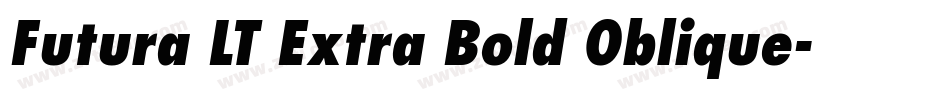 Futura LT Extra Bold Oblique字体转换